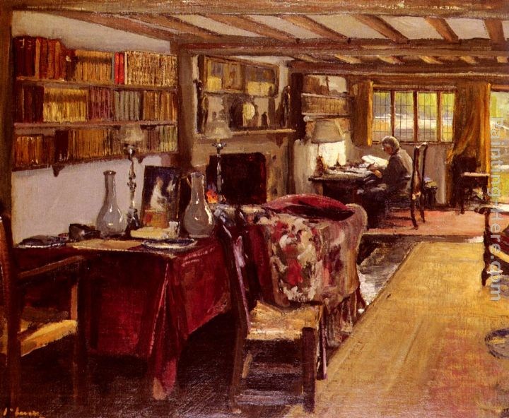 John Lavery A Writing Room At The Wharf, Sutton Courtenay